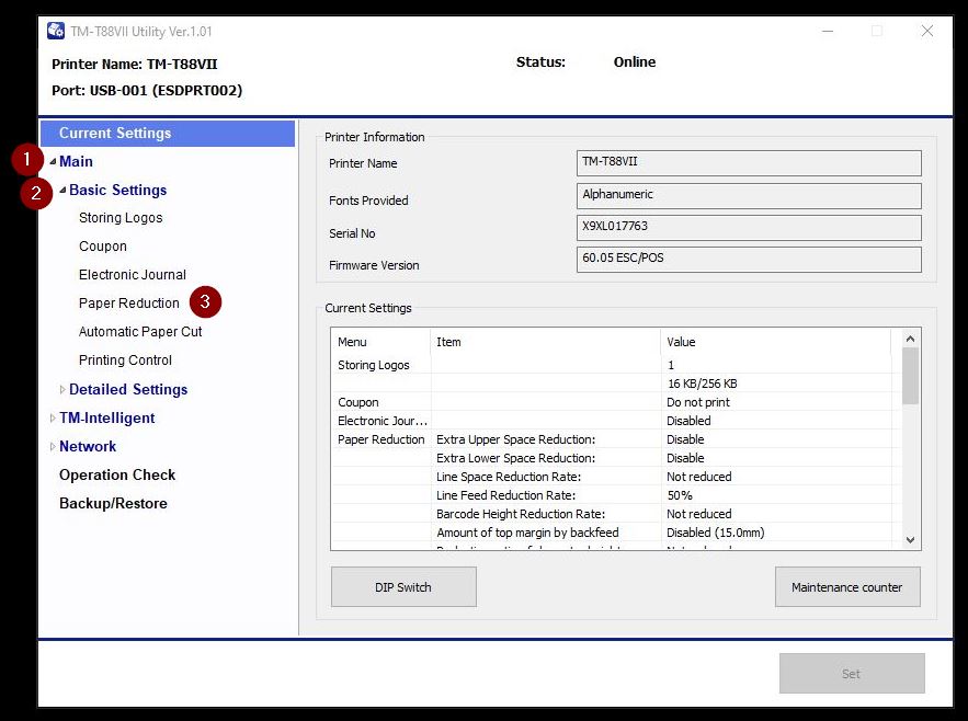 Epson_TM88vii_Utility_MainScreen_PaperReduction.jpg