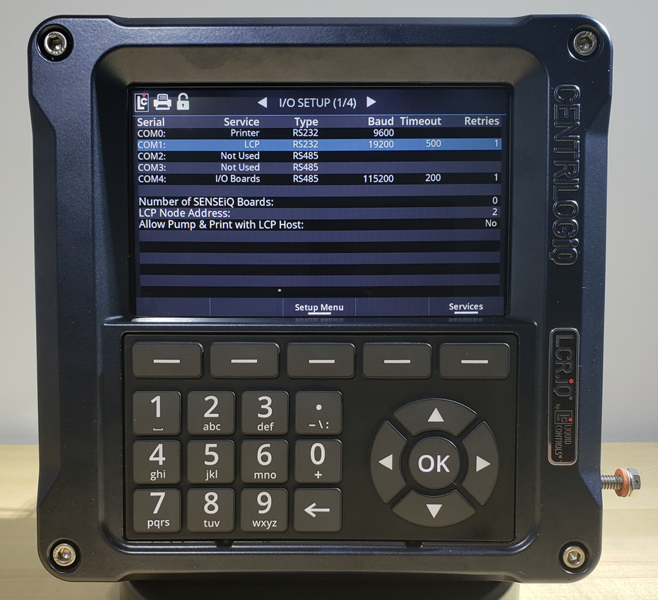 Liquid Controls LCR iQ Single Register Configuration Cargas Energy