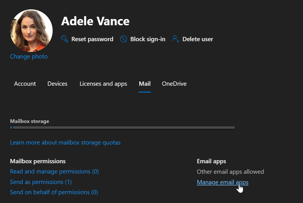 manage mail apps