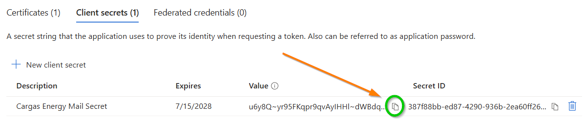 copy secret