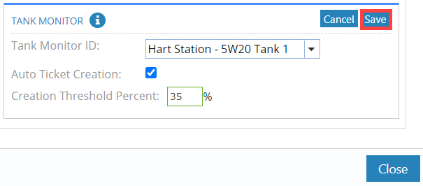 Customer tank monitor edit
